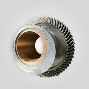 Jeu d'engrenages et de pignons Sandvik CH430 442.7802-00 montrant le profil de la denture conique en spirale de Gleason
